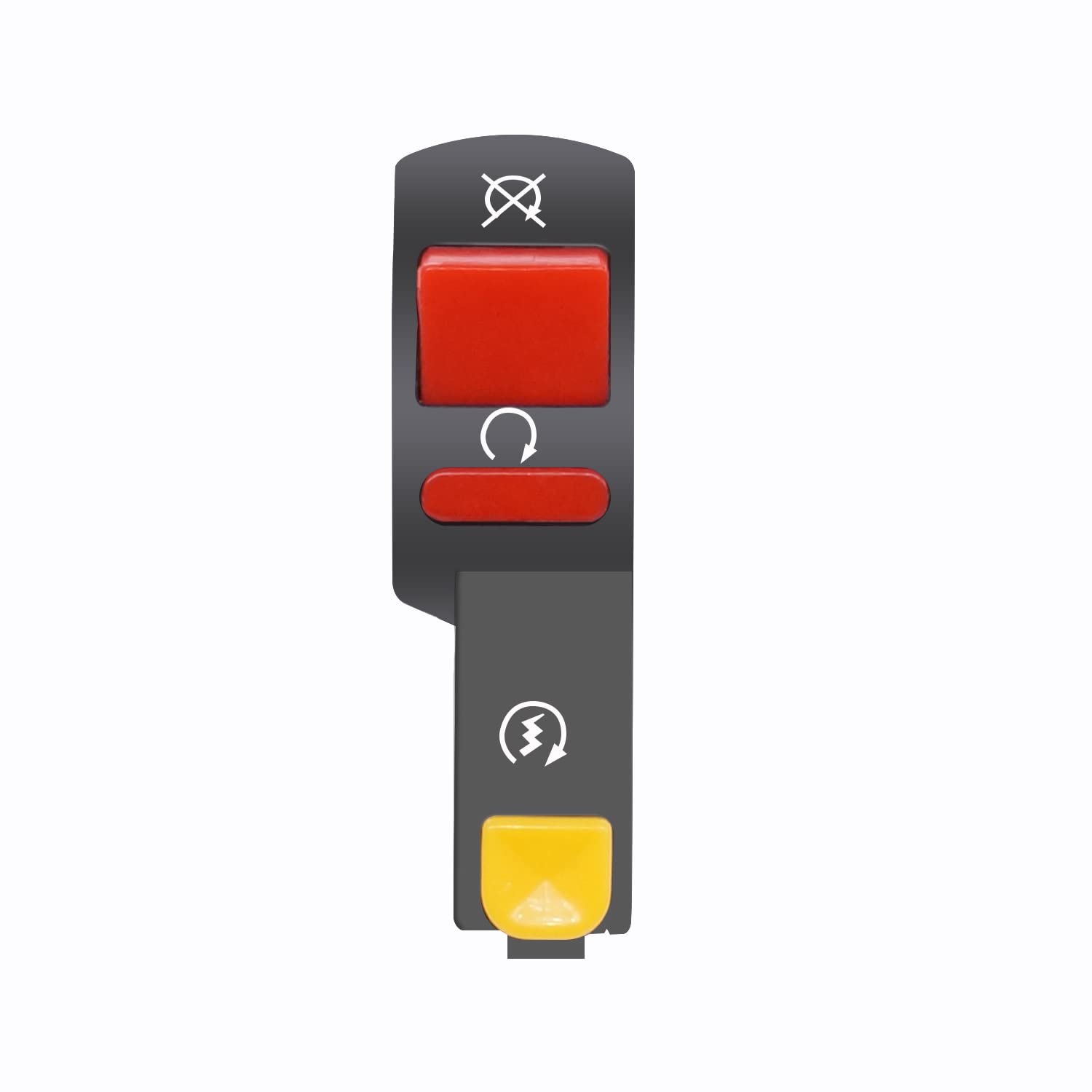 SWITCH 22mm 7/8 HANDLEBAR START STOP KILL PUSH BUTTON UNIVERSAL FITMENT thumbnail 2