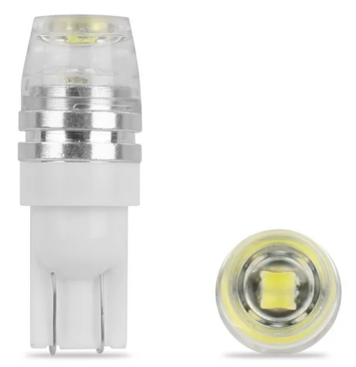 T10 194 LED BULB 12V 1W XENON 5730 WHITE WEDGE T10 BASE image 1