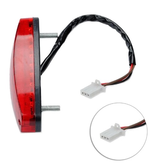 REAR LED STOP BRAKE LIGHT RED 3 WIRES 12V UNIVERSAL H7BD thumbnail 3