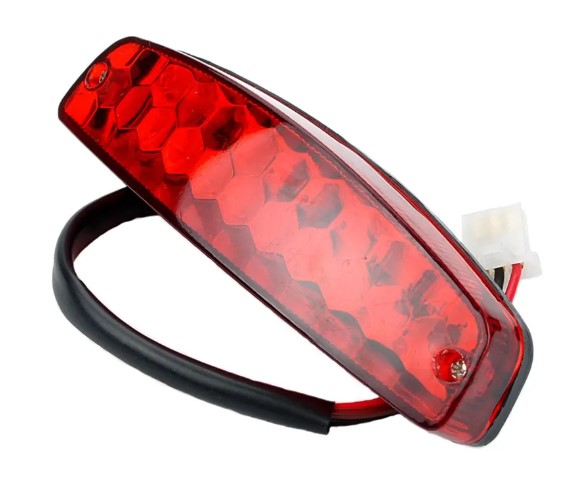 REAR LED STOP BRAKE LIGHT RED 3 WIRES 12V UNIVERSAL H7BD image 1