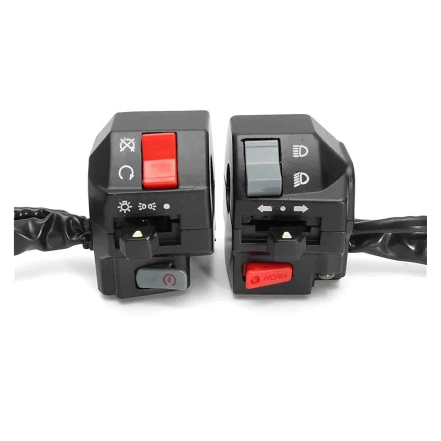 SWITCH SET RH & LH CONTROLS 22mm 7/8 UNIVERSAL FITMENT image 1