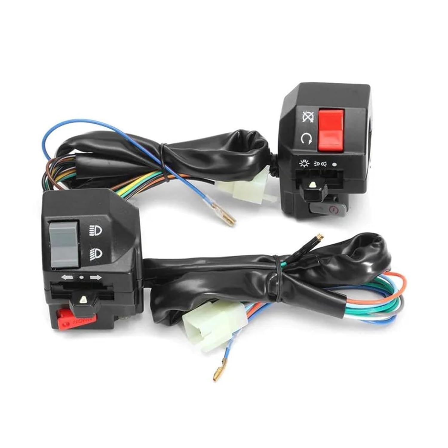 SWITCH SET RH & LH CONTROLS 22mm 7/8 UNIVERSAL FITMENT thumbnail 3