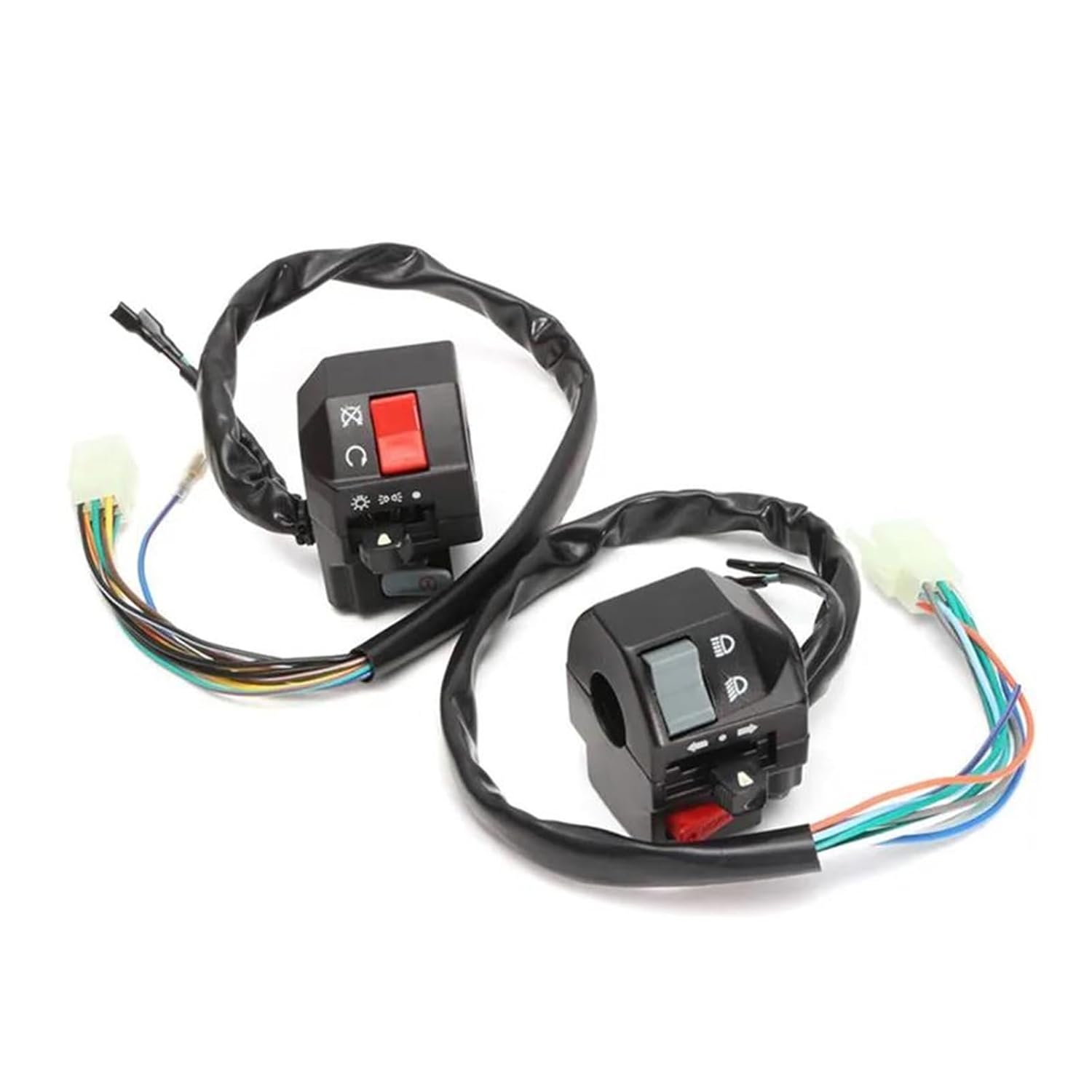 SWITCH SET RH & LH CONTROLS 22mm 7/8 UNIVERSAL FITMENT thumbnail 5