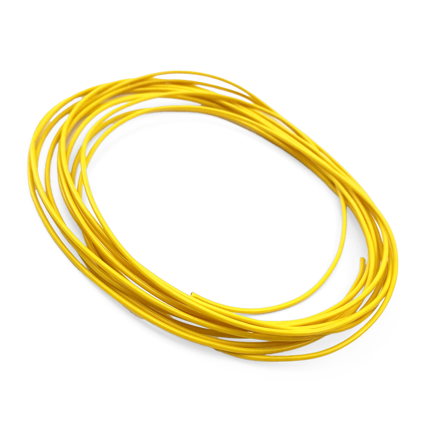 ELECTRICAL WIRE YELLOW 4 METRE, 0.75mm sq / 14 Amp Capacity.