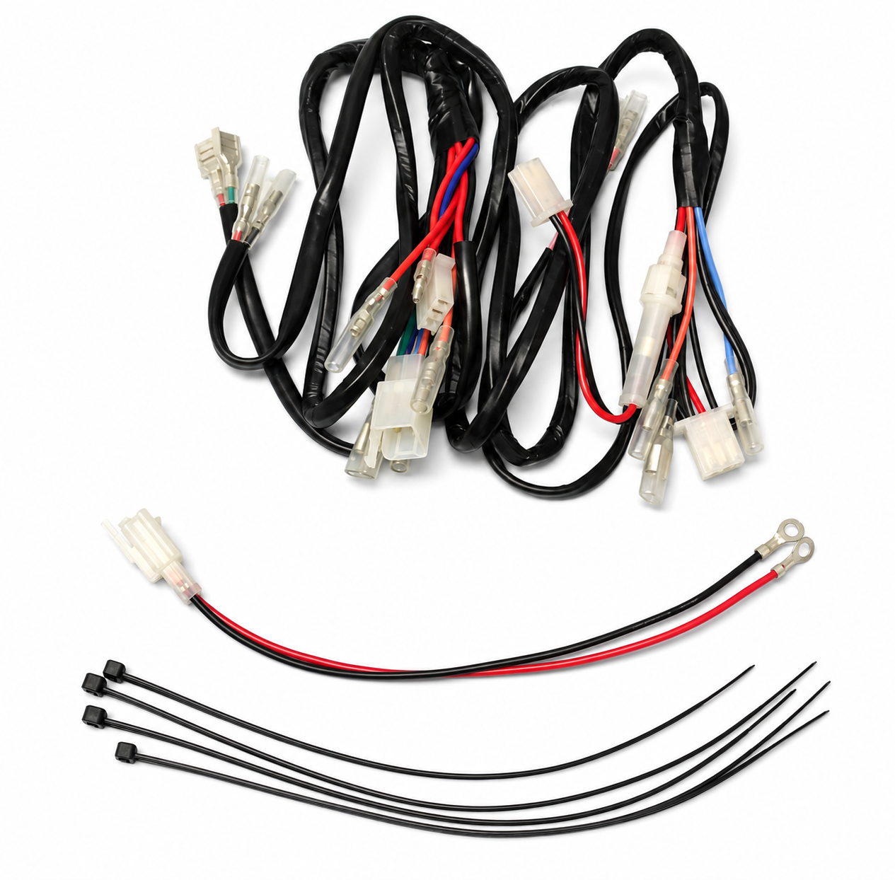 WIRING LOOM LIGHTS INDICATOR UNIVERSAL MOTORCYCLE ENDURO MOT ROAD USE