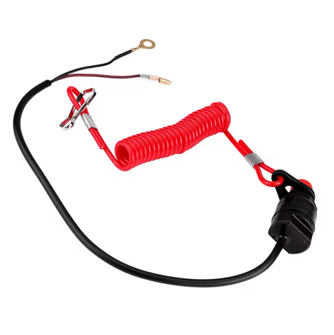 CUT OFF KILL SWITCH TETHER EMERGENCY STOP 6E9-82575-09-00 6E9-82575-01 6E9-82575-02 thumbnail 4