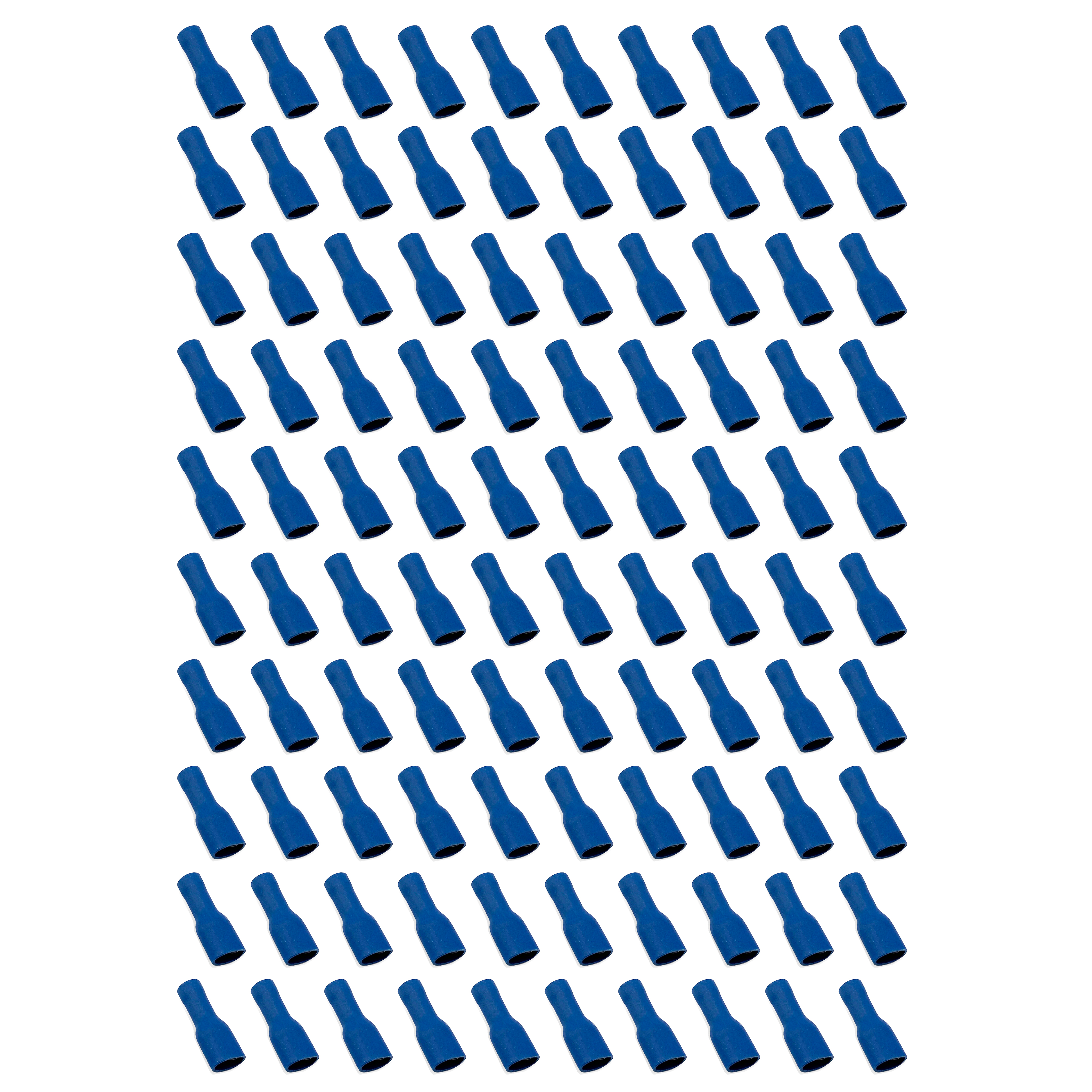 TERMINAL BLUE SPADE FEMALE, PACK OF 100 / T6.3mm, WT12