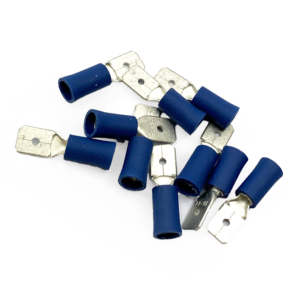 TERMINAL BLUE SPADE MALEPK10, PACK OF 10 / T6.3mm thumbnail 3