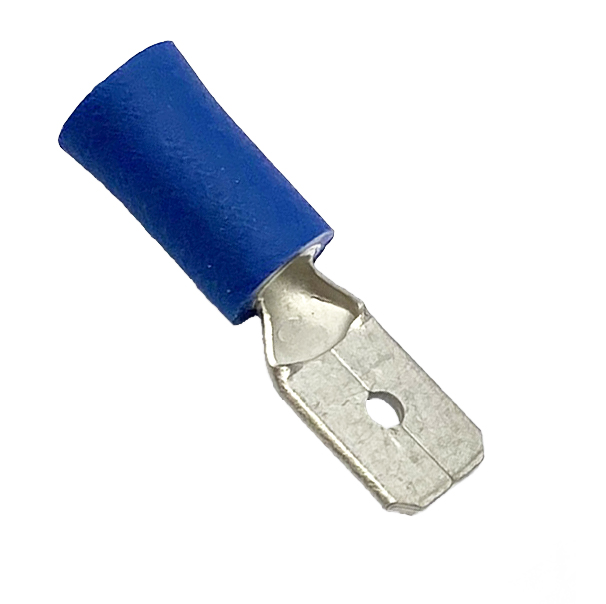TERMINAL BLUE SPADE MALE PK100, PACK OF 100 / T6.3mm thumbnail 4