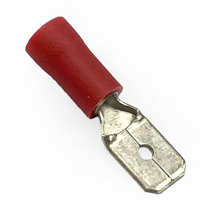 TERMINAL RED SPADE MALE PK100, PACK OF 100 / T6.3mm thumbnail 4