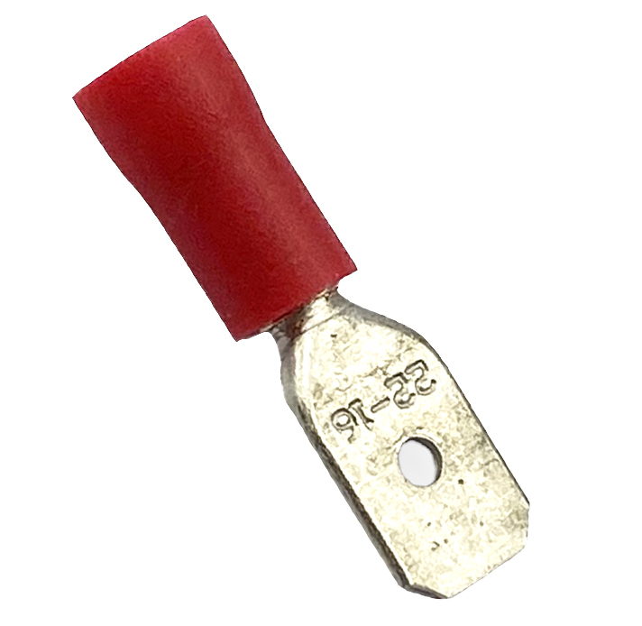 TERMINAL RED SPADE MALE PK100, PACK OF 100 / T6.3mm thumbnail 5