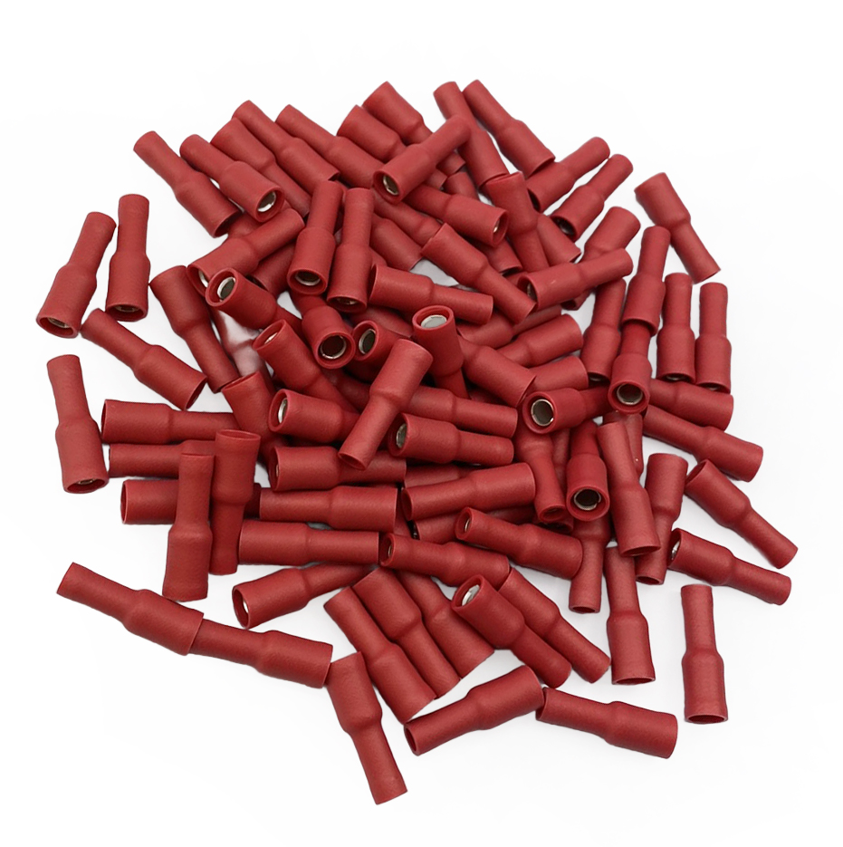 TERMINAL RED FEMALE BULLET M4, PACK OF 100 thumbnail 4