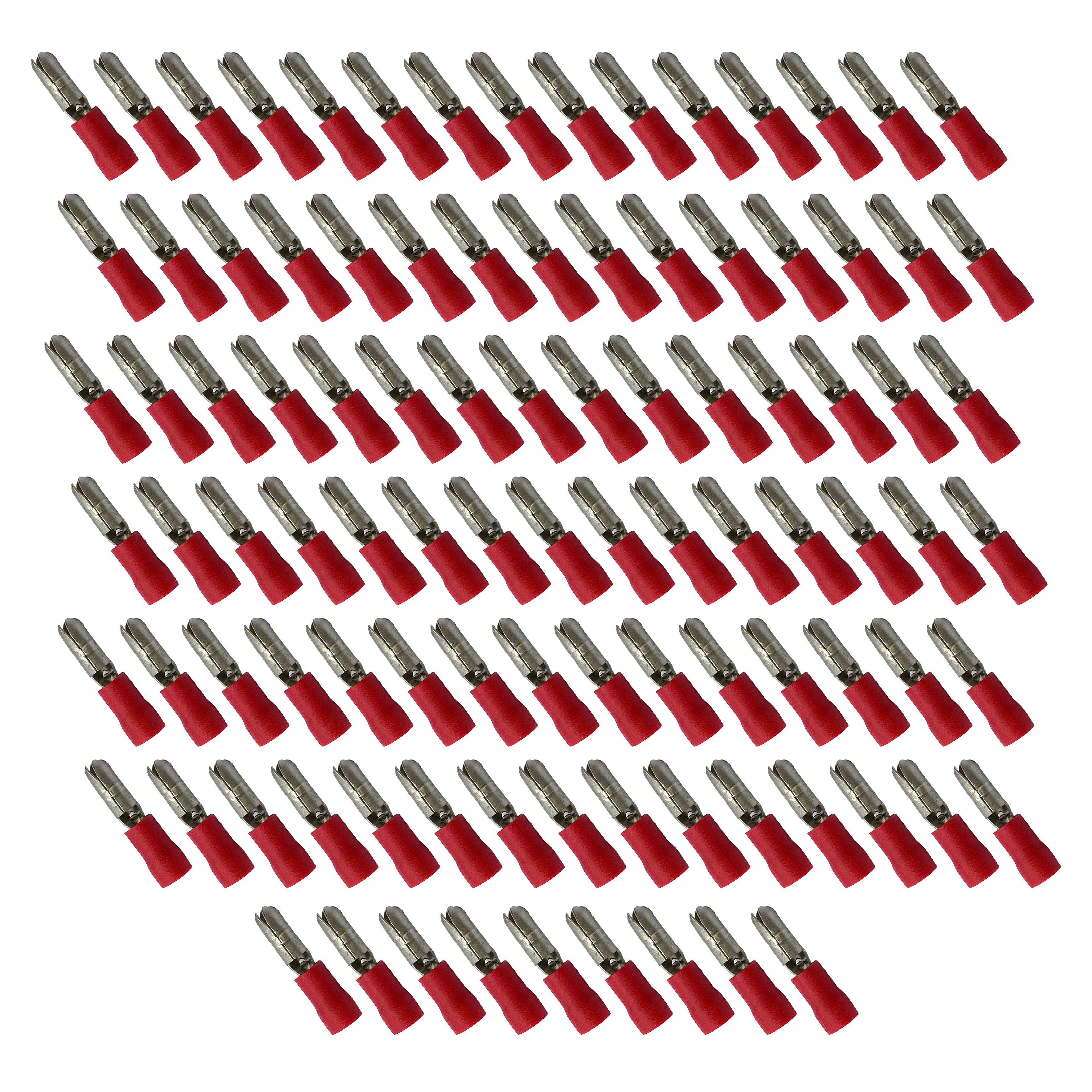 TERMINAL RED MALE BULLET M4 WT63 PACK OF 100