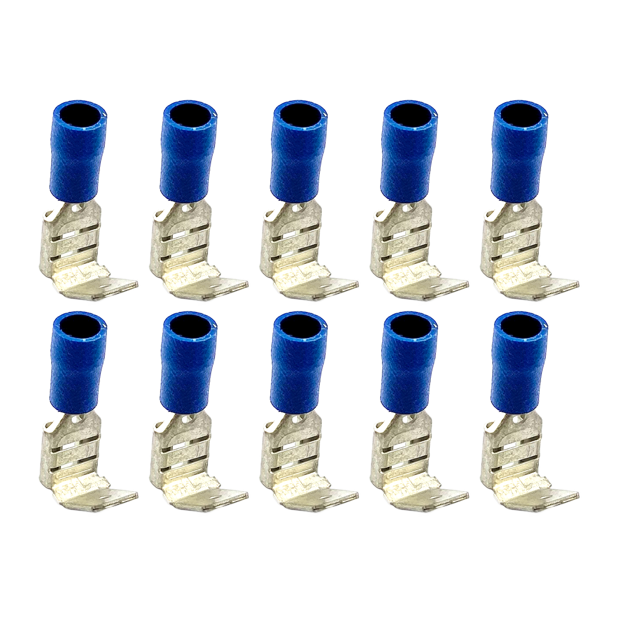 TERMINAL BLUE PIGGY BACK SPADE, / PACK OF 10