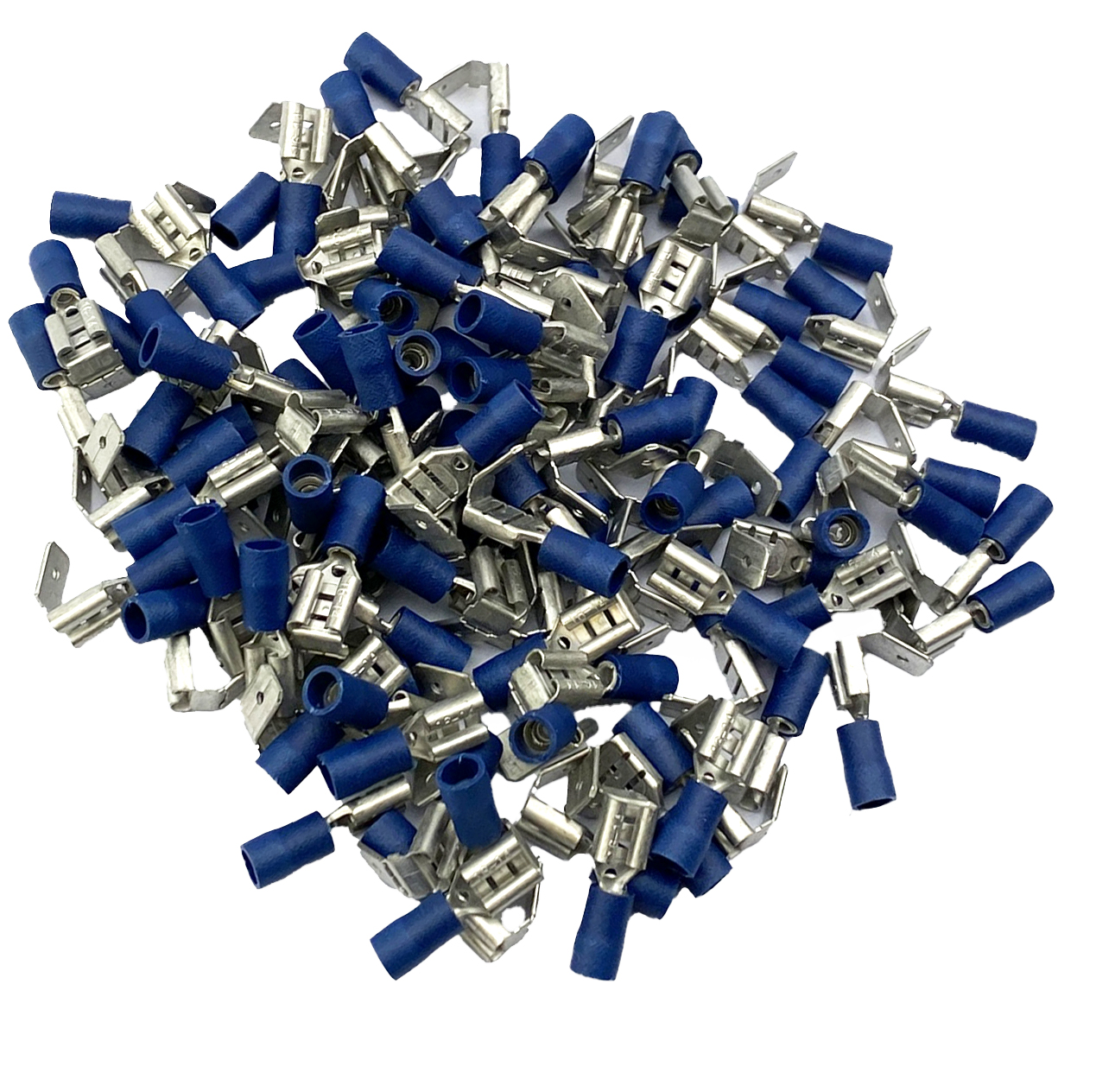 TERMINAL BLUE PIGGY BACK SPADE, PACK OF 100 / WT56 thumbnail 4