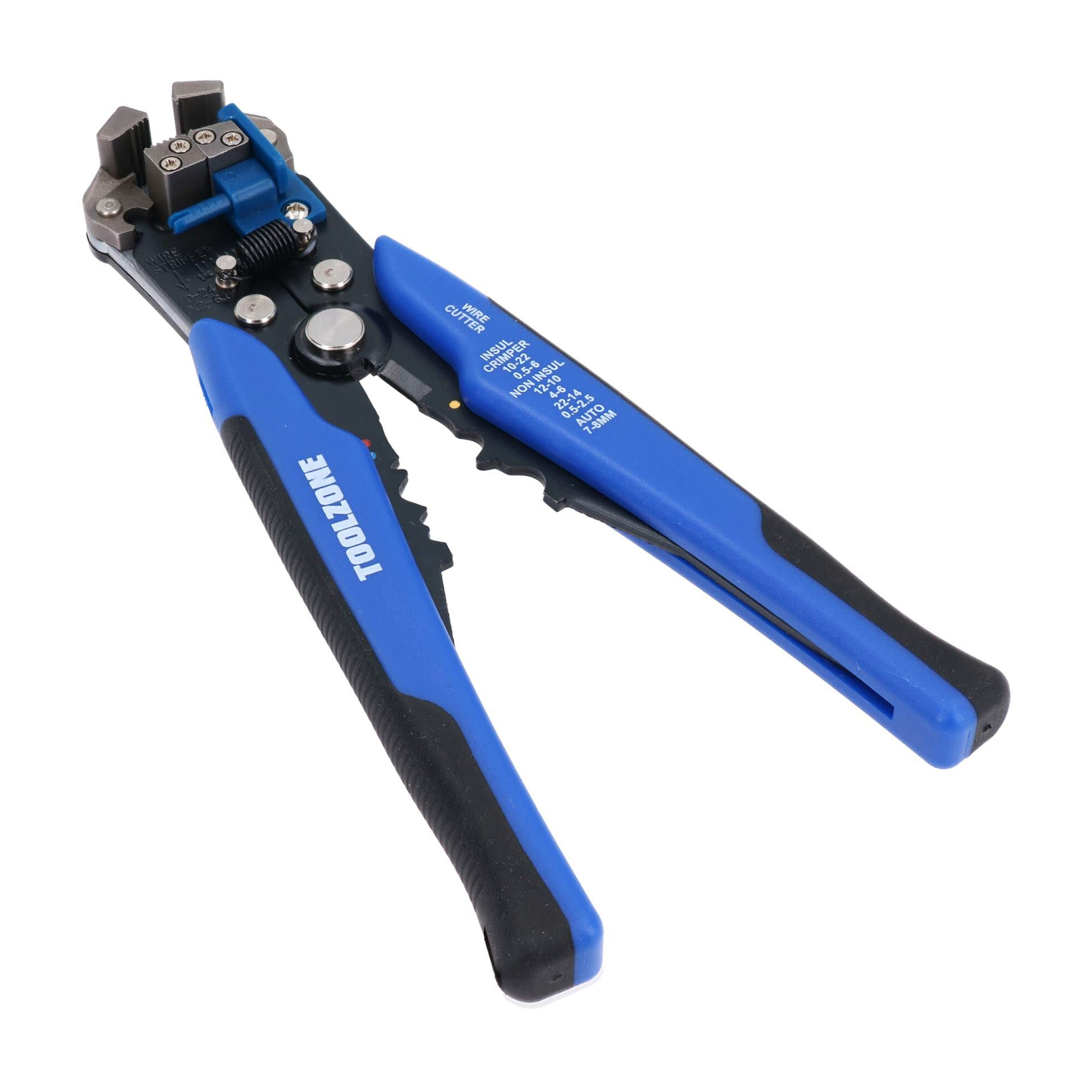 AUTO STRIPPER AND CRIMPER 10-24 awg 0.13-6.0mm² BLUE - TOOLZONE KDPPL256 thumbnail 2