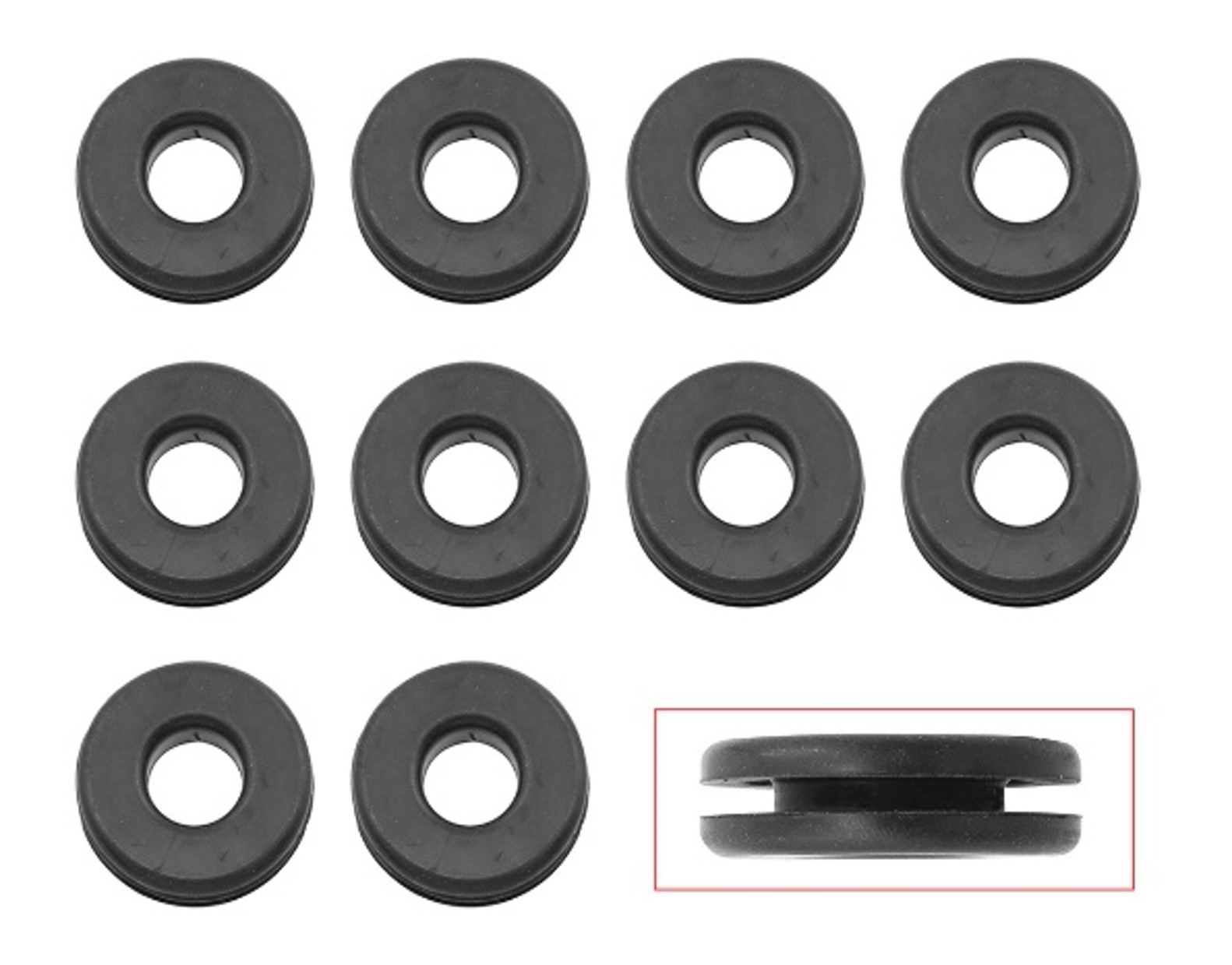 PANEL HOOD BONNET GROMMET SET 13mm ID / 31.5mm OD, FOR 19mm HOLE, 517303756 image 1