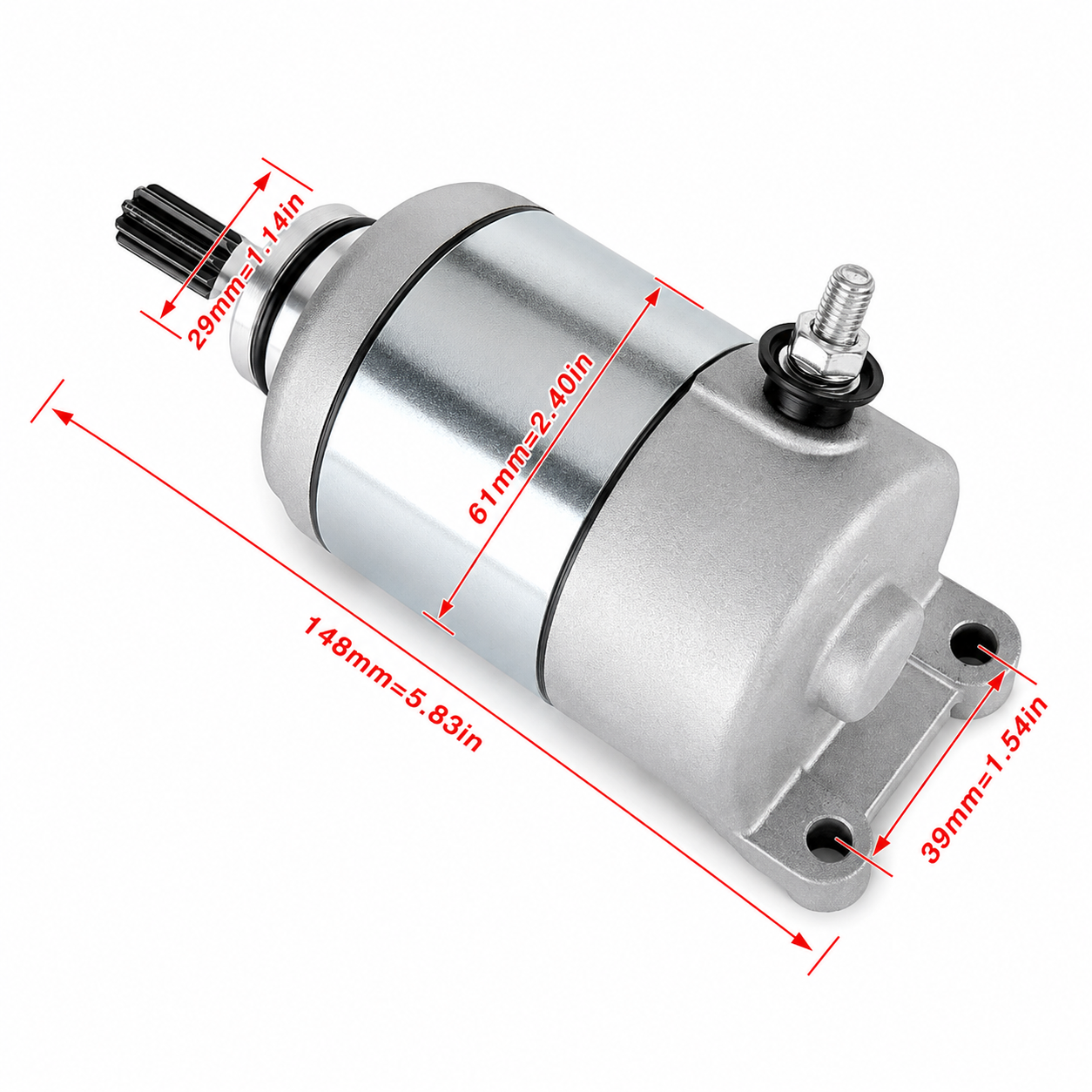 STARTER MOTOR 08-22 KLX 140 G L 21163-0762 21163-0043 SMU0464 thumbnail 2