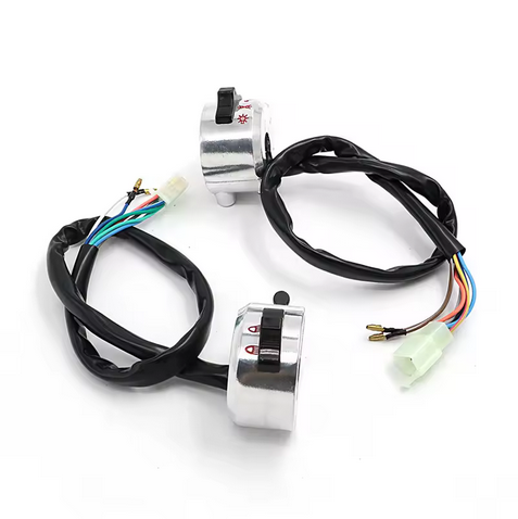 HANDLEBAR SWITCH SET RH & LH CONTROLS CAFE RACER CLASSIC thumbnail 4