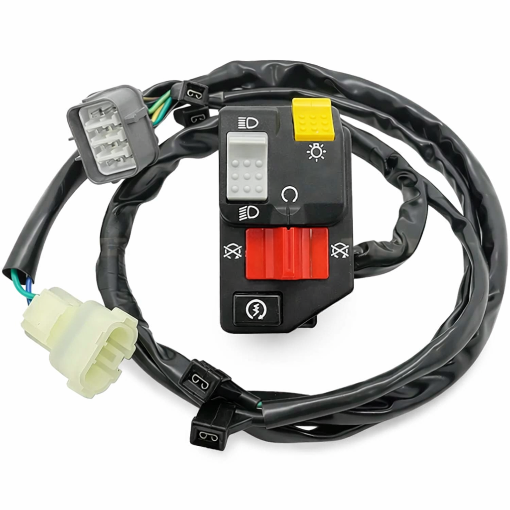 HANDLEBAR CONTROL SWITCH START KILL HEADLIGHT HONDA RANCHER TRX 420 FM TM 35150-HR3-621 thumbnail 2