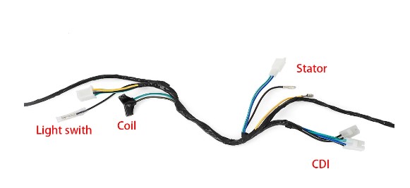 WIRING HARNESS STATOR LIGHT CDI CONNECTOR HONDA ATC 250 R 1986 32100-HB9-000 thumbnail 2