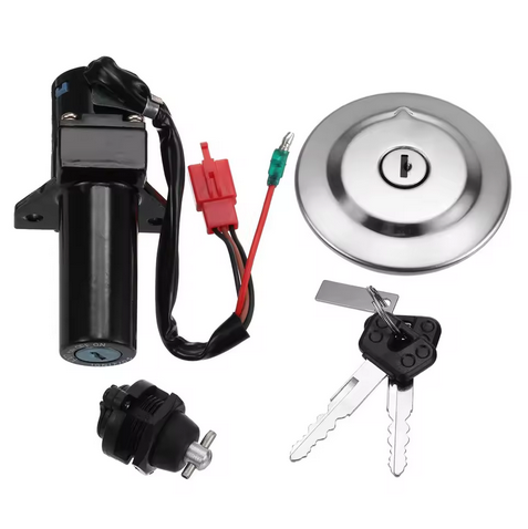 IGNITION SWITCH LOCK & TANK CAP YAMAHA YBR125 INJECTOR MODELS 3D9-Y8250-27 image 1
