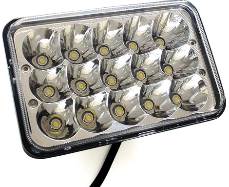 LED HEADLIGHT 4x6 INCH HONDA XR250 650L SUZUKI DRZ 33120-MN1-671 image 1