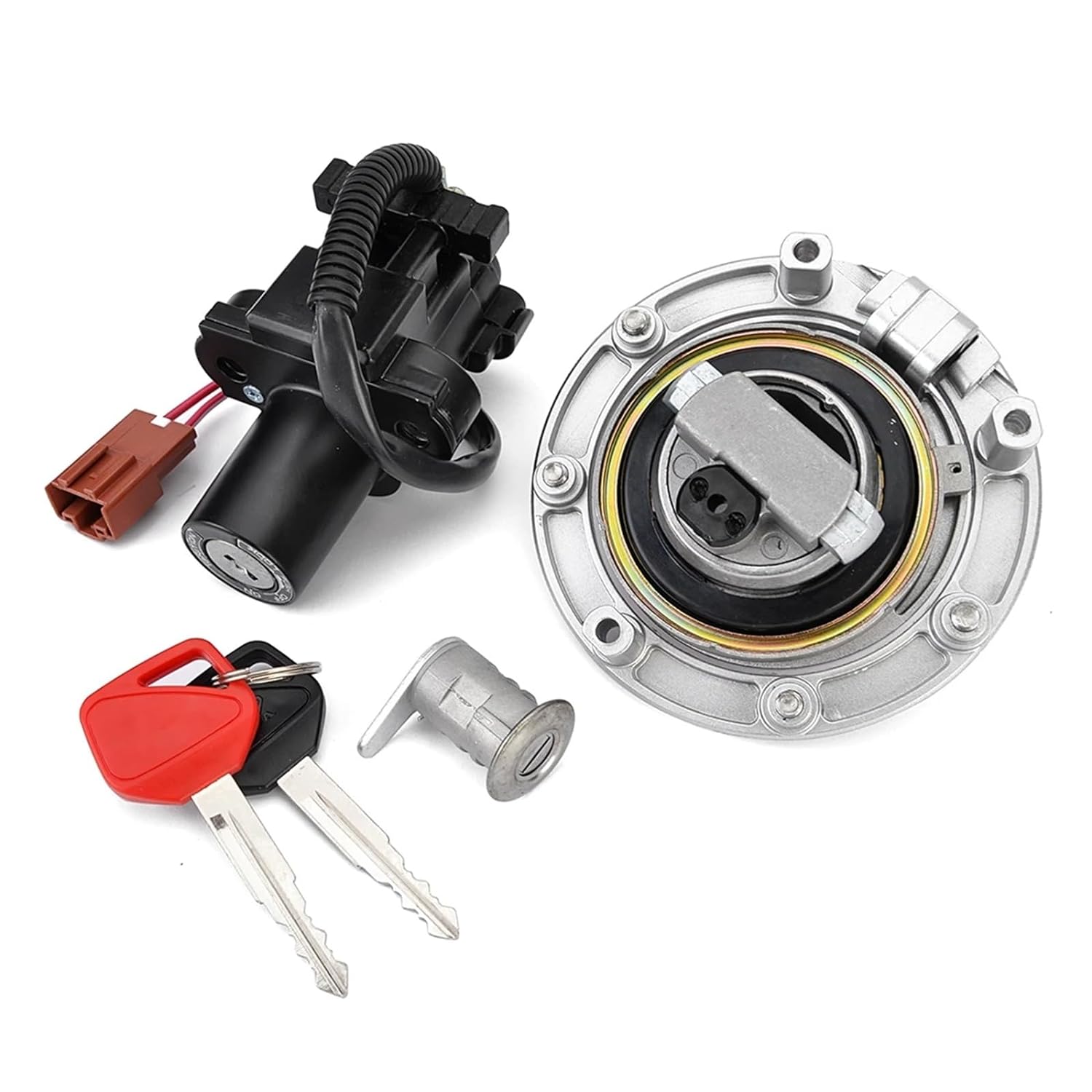 IGNITION SWITCH FUEL CAP LOCK KEY SET HONDA CBR 600 1000RR CB1000R FIREBLADE 35010-MFL-670 thumbnail 2