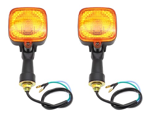 2pcs TURN SIGNALS LIGHTS INDICATOR LAMPS 1983-1984 HONDA XL200R 33600-KB1-406 image 1