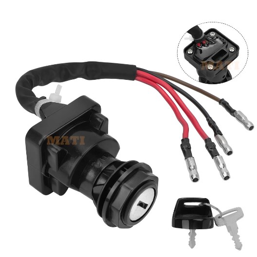 IGNITION KEY SWITCH 1985-1988 POLARIS TRAIL BOSS 250 SCRAMBLER CYCLONE 4110065 image 1