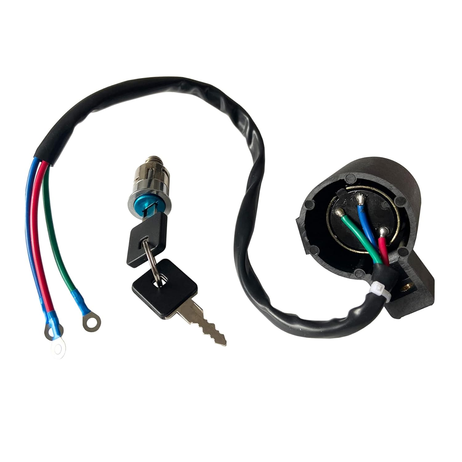 3 WIRE IGNITION SWITCH LOCK SET WITH 2 KEYS 1995-2003 HARLEY DAVIDSON SPORTSTER XL 883 1200 X48 72V thumbnail 3