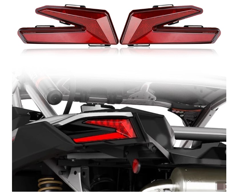 1 PAIR LED TAILLIGHT REAR LAMP FOR CANAM MAVERICK X3 2017-2024 image 1