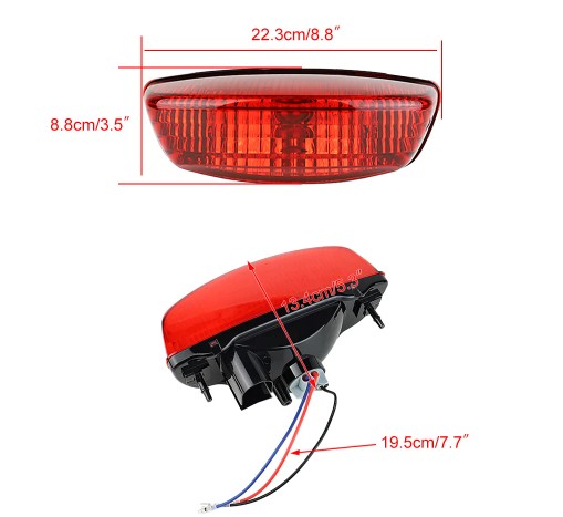 TAILLIGHT 02-14 SUZUKI KAWASAKI QUADSPORT EIGER VINSON KFX KSF 250 400 500 35710-03G30 thumbnail 3