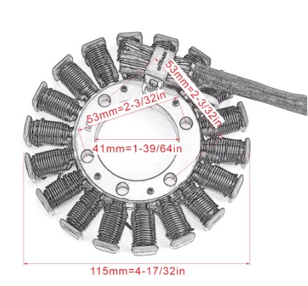 STATOR COIL 2006-2010 HONDA SC58 CBF1000 31120-MFA-D01 31120-MGJ-D01 thumbnail 3