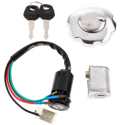 IGNITION SWITCH 4 WIRES FUEL CAP HONDA NC PA MT 50 H100 CG110 CG CB XL 125 35100-147-671 thumbnail 2