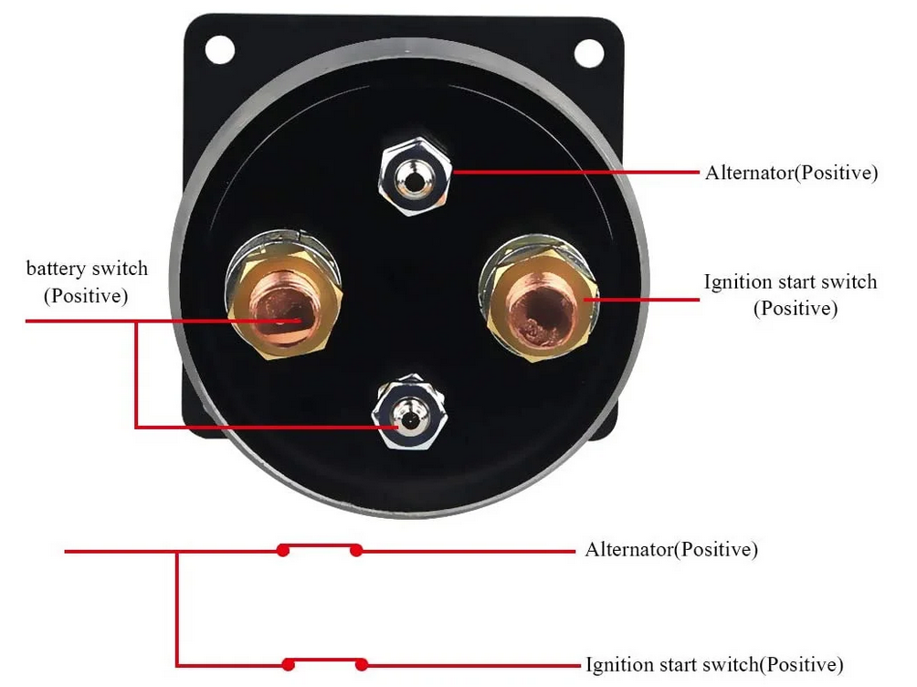 4 POLE BATTERY ISOLATOR SWITCH 12V 250AMP MOTORSPORT KILL SWITCH thumbnail 4