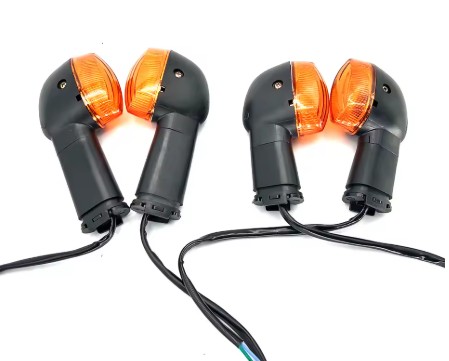 TURN SIGNAL INDICATOR SET 07 YAMAHA YB YBR 125 FRONT REAR AMBER image 1