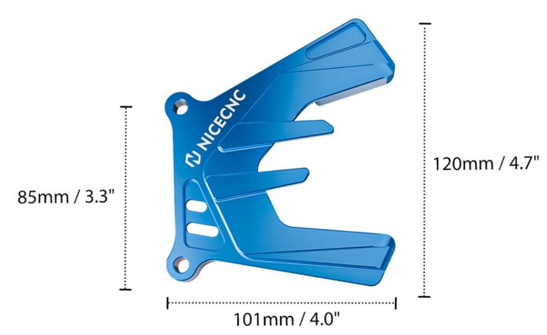 Front Sprocket Guard Blue Yamaha YZ250 2000-2023 YZ250X 5HC-17466-00-00 thumbnail 2