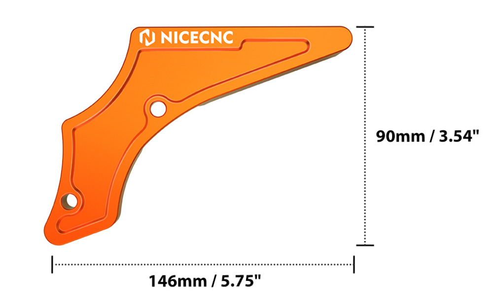 CASE SAVER 2T ORANGE BILLET ALUMINUM 2017-2023 KTM HUSQVARNA GASGAS 250 300 thumbnail 2
