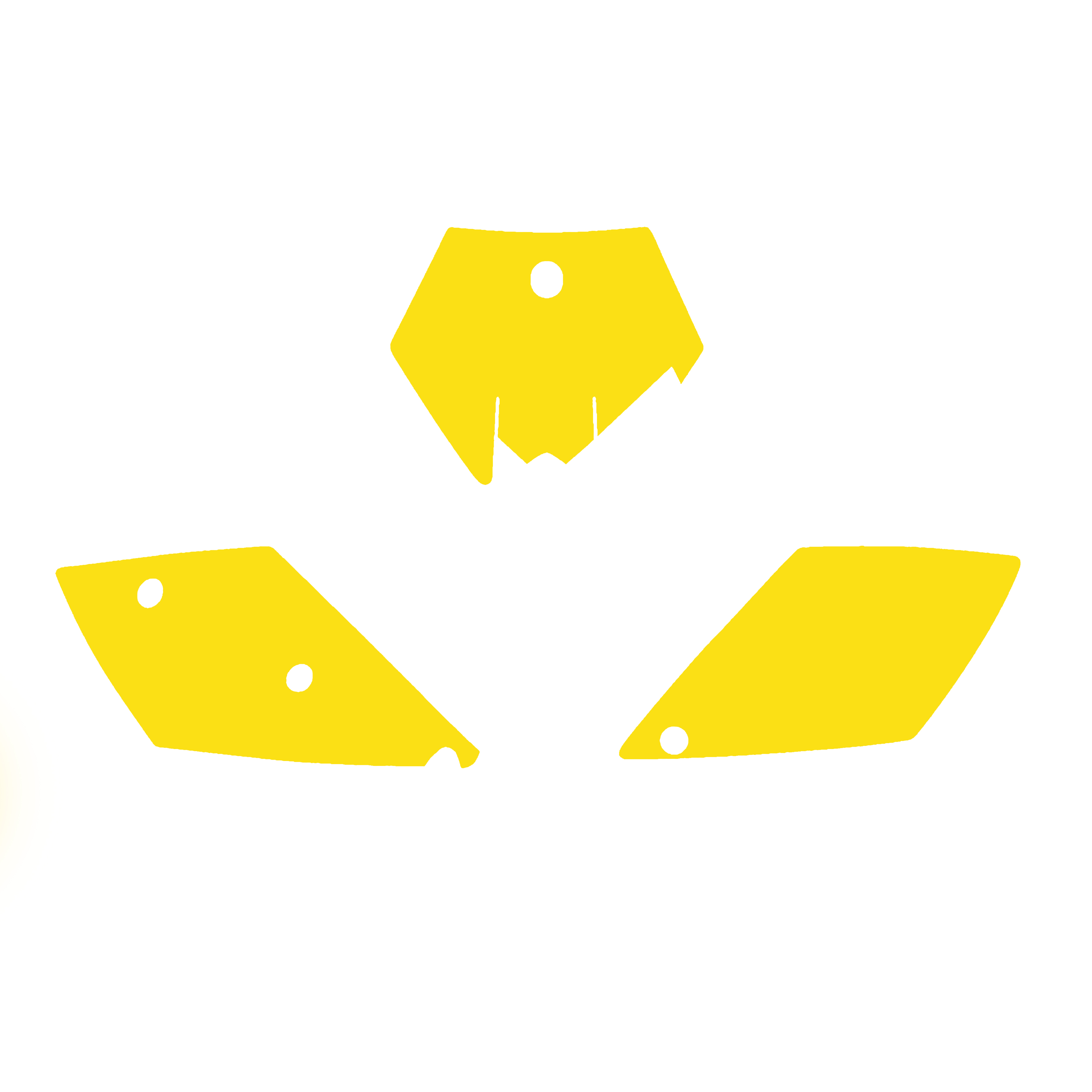 03-06 KTM200/250/450, SX 125/525 04-06, YELLOW BACKGROUNDS, BLACKBIRD 3509/40 image 1