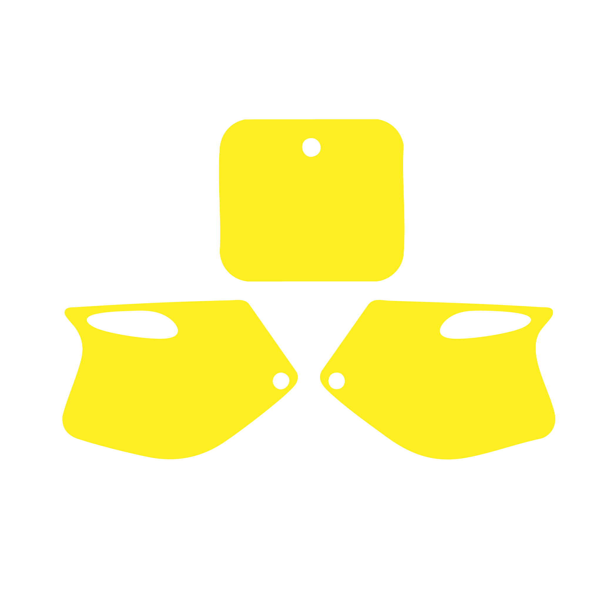 KTM SX 98-99 YELLOW BACKGROUNDS, BLACKBIRD 3502/40 image 1