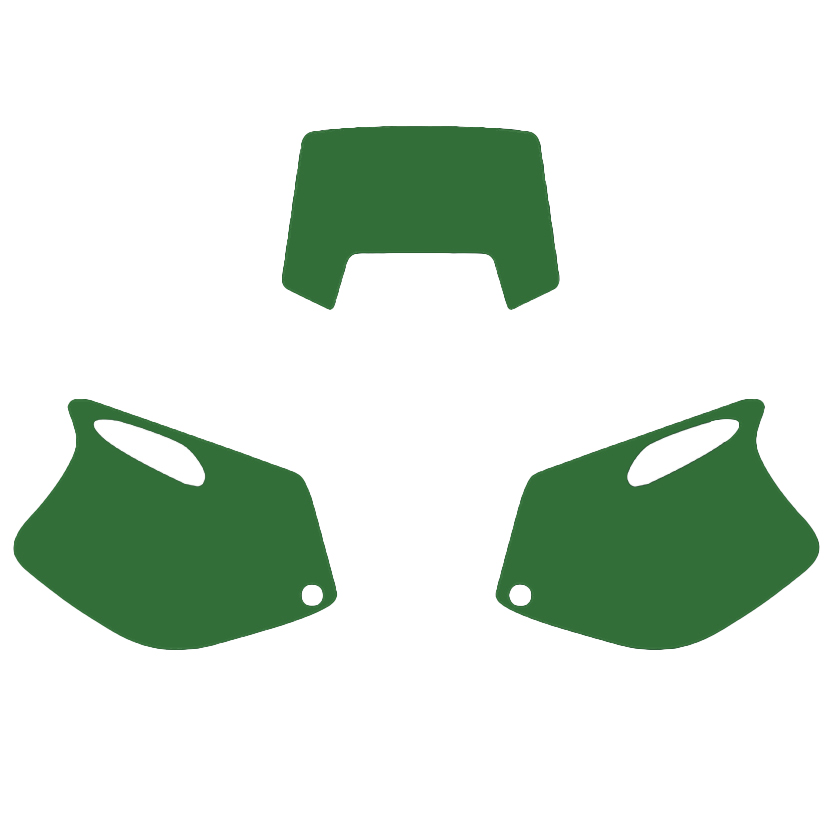 93-97 KTM EXC 2 STROKE GREEN PRECUT BACKGROUNDS, BLACKBIRD 3500/30 image 1