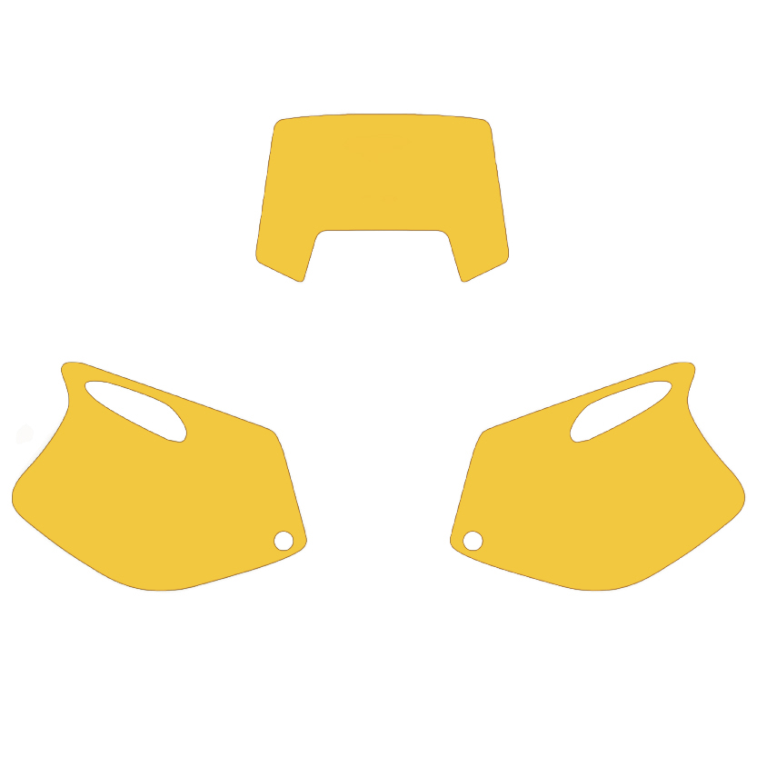 93-97 KTM EXC 2 STROKE YELLOW PRECUT BACKGROUNDS, BLACKBIRD 3500/40 image 1