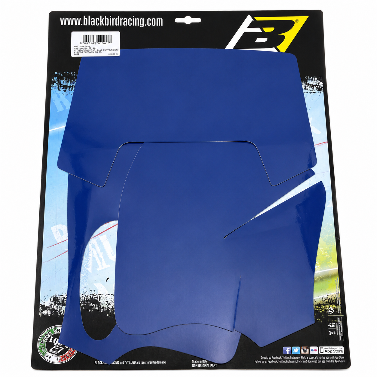 93-99 4 STROKE KTM EXC BLUE PRE CUT BACKGROUNDS, BLACKBIRD 3503/70 thumbnail 2