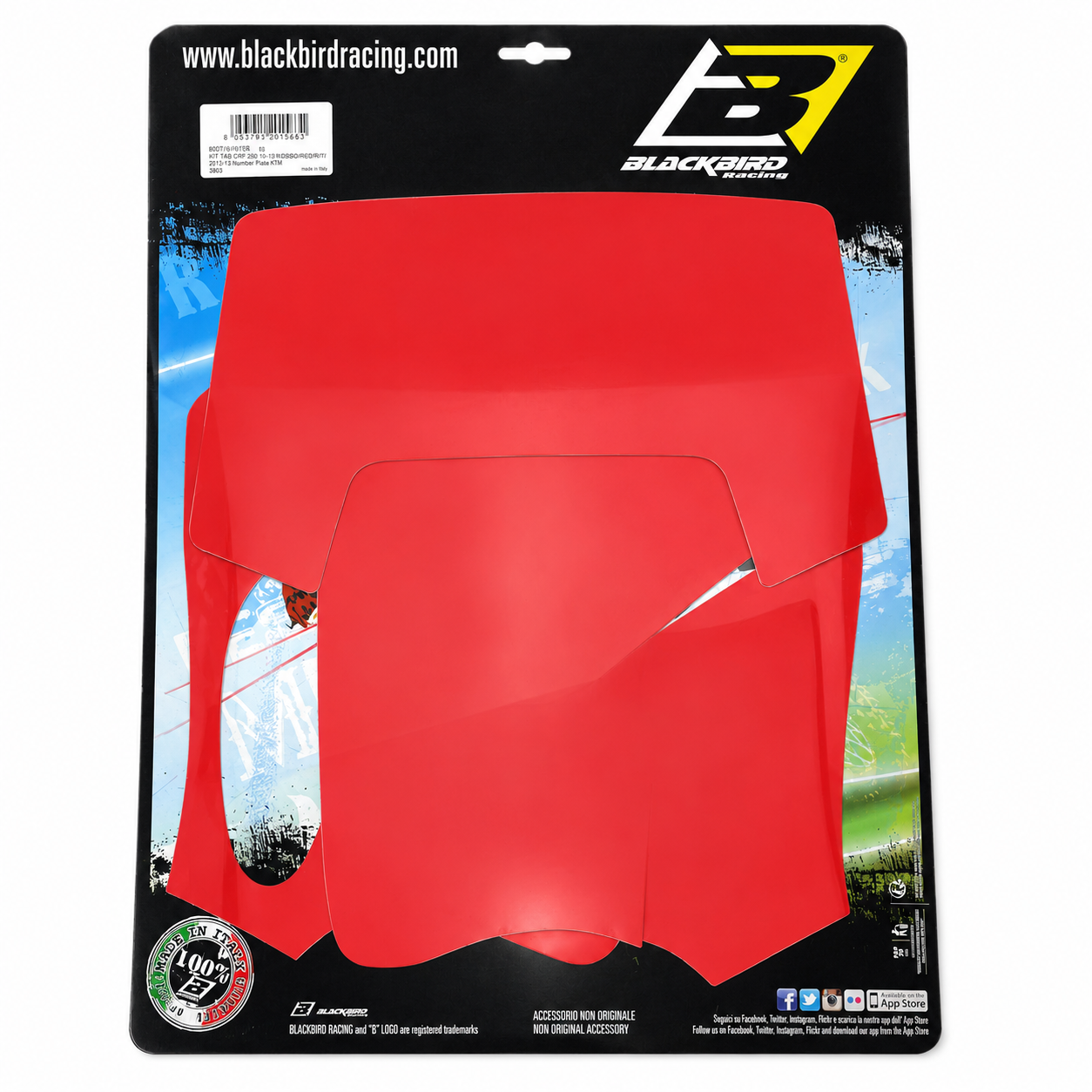 93-99 4 STROKE KTM EXC RED PRE CUT BACKGROUNDS, BLACKBIRD 3503/60 thumbnail 2