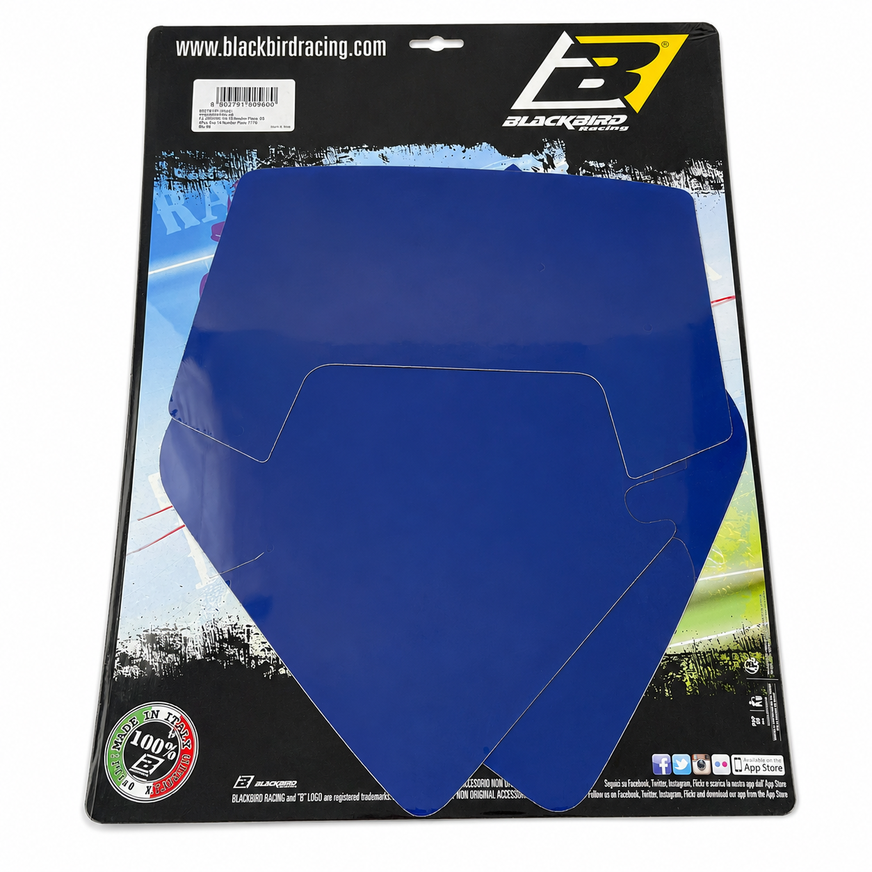 1998 KTM EXC 2 STROKE BLUE PRECUT BACKGROUNDS, BLACKBIRD 3505/70 thumbnail 2
