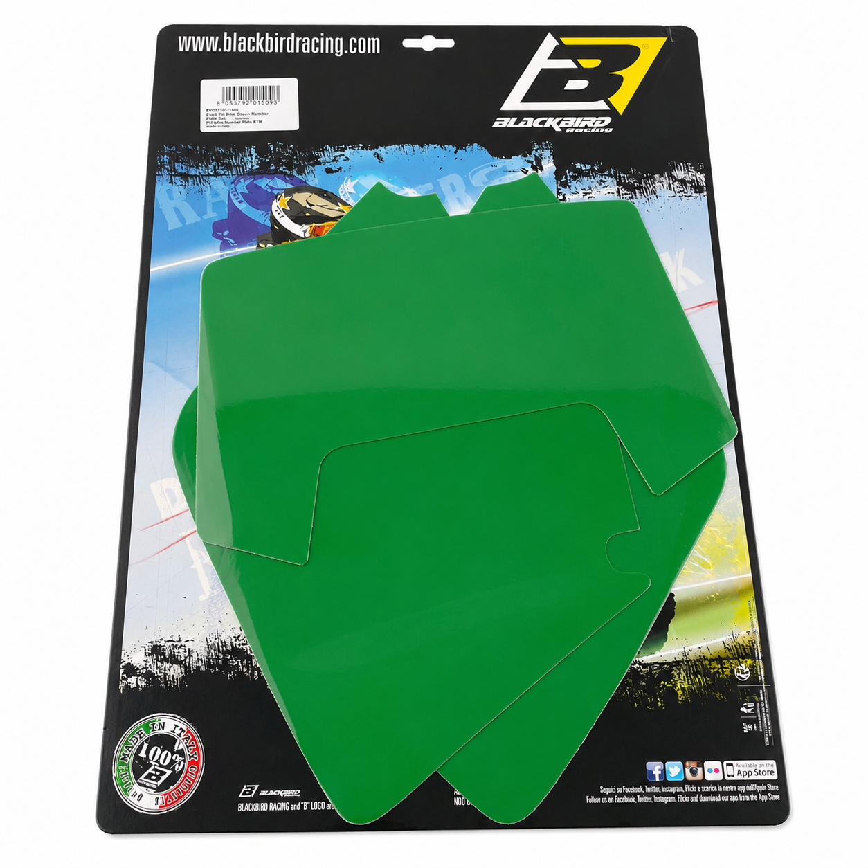 1998 KTM EXC 2 STROKE GREEN PRECUT BACKGROUNDS, BLACKBIRD 3505/30 thumbnail 2