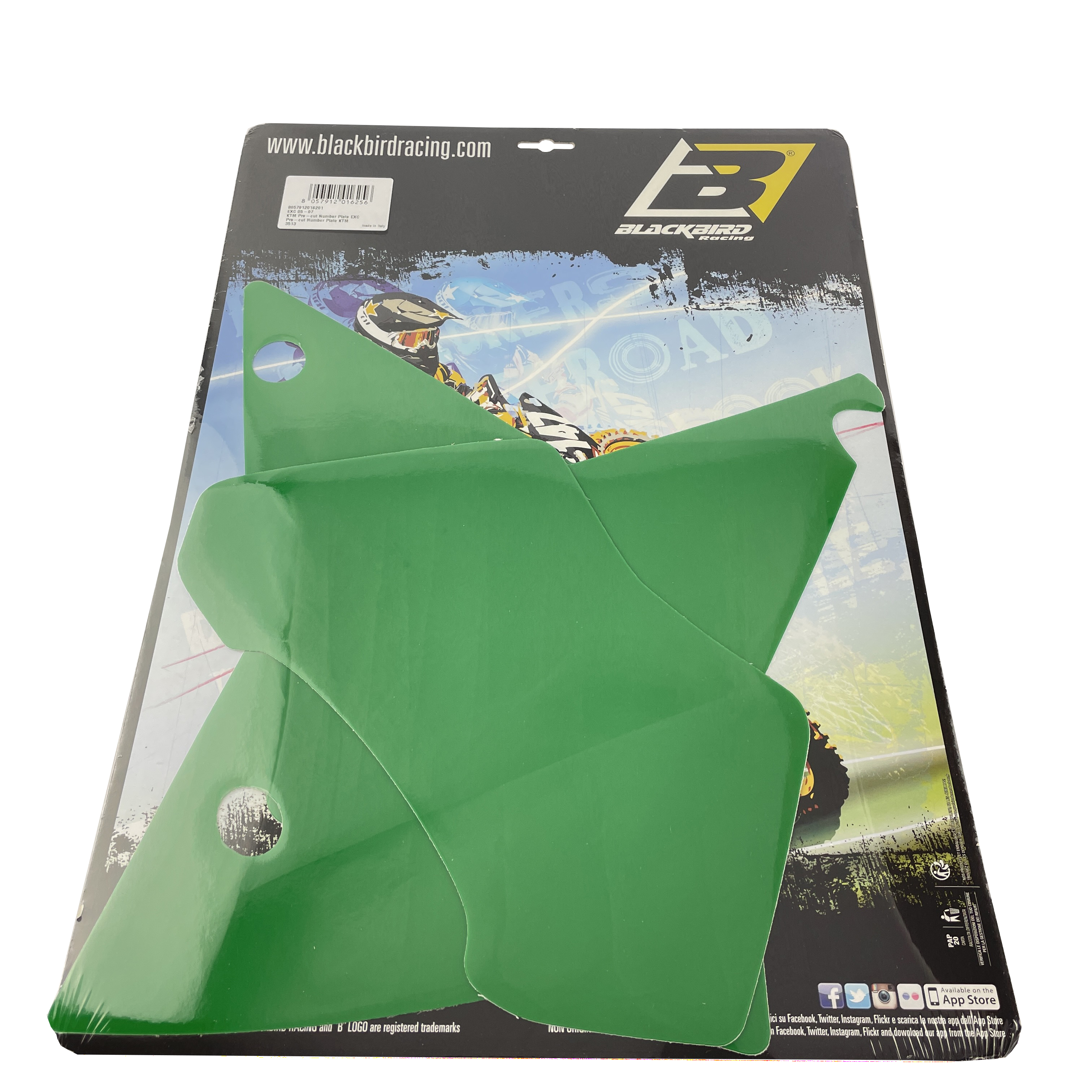 05-07 KTM EXC GREEN PRE CUT BACKGROUNDS, BLACKBIRD 3513/30 thumbnail 2