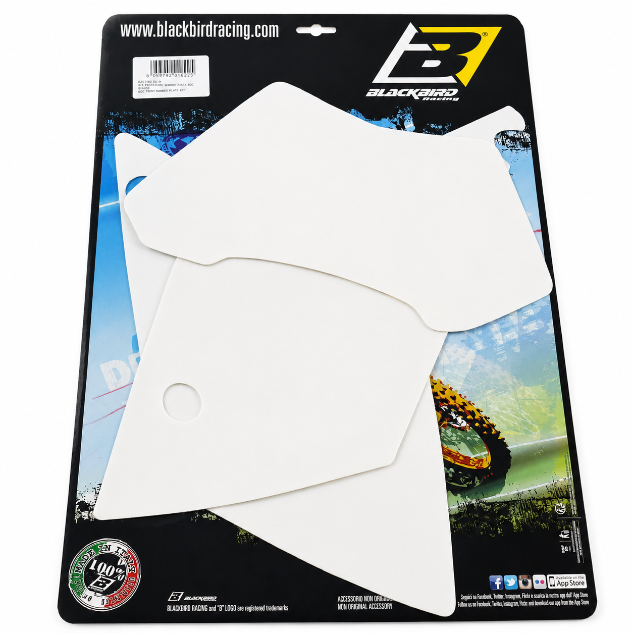 05-07 KTM EXC WHITE PRE CUT BACKGROUNDS, BLACKBIRD 3513/10 image 1