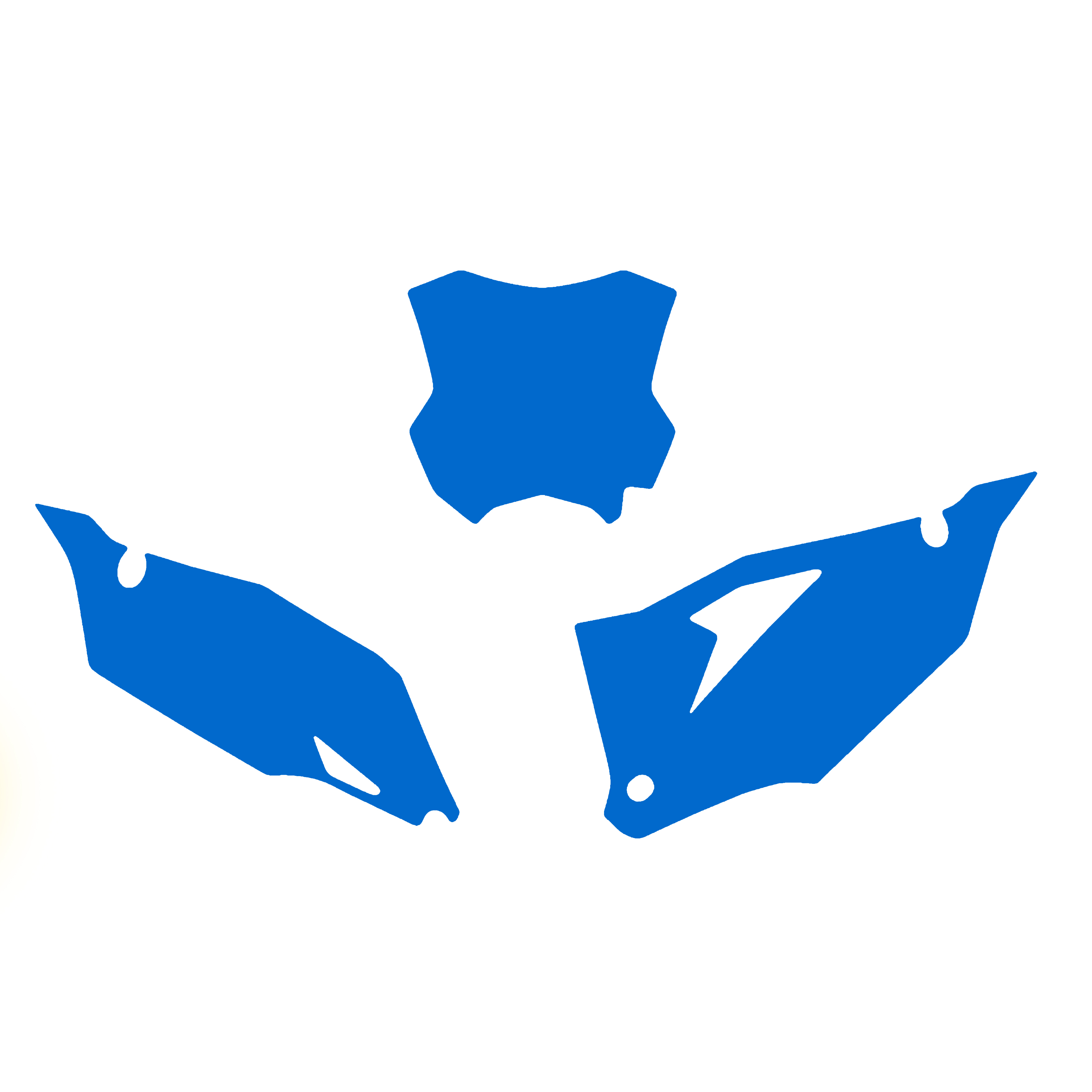 2019-23 KXF 450 BACKGROUNDS, BLUE BLACKBIRD 3420/70 image 1